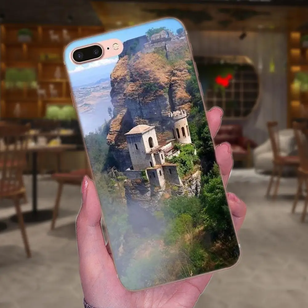 Мягкие чехлы из ТПУ для Apple iPhone X XS Max XR 4 4S 5 5C 5S SE 6 6S 7 8 Plus Красивая Сицилия Италия