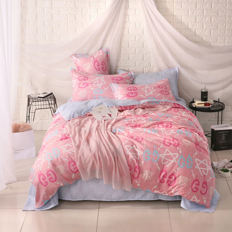4 шт. Комплект постельного белья с рисунком|flat sheet|sheet flatflat sheet king size |