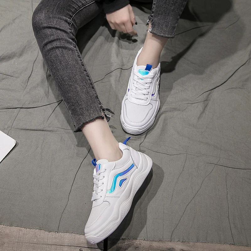 SARAIRIS/2019 модная женская обувь из сетчатого материала удобные легкие кроссовки для