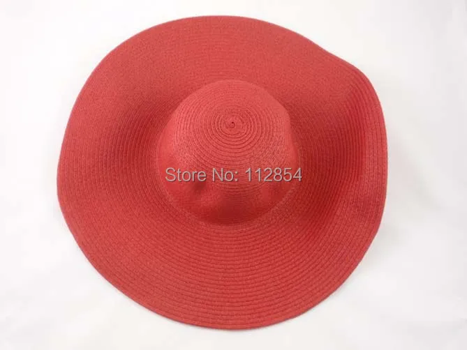 Шляпа женская Соломенная Складная с широкими полями 100 шт./лот | Аксессуары для