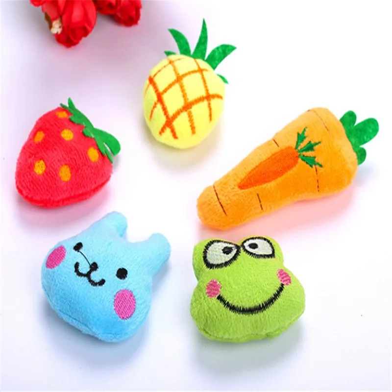 ZHPZPET кошка игрушка котенок фруктов животных Мягкая забавные Домашние животные
