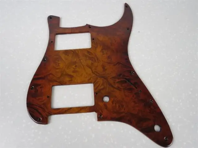 

1pcs Beautiful bird's eye solid wood STRAT GUITAR Pickguard HH pickguard #1616