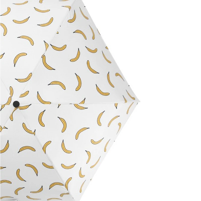 Мини маленький Зонт прозрачный Карманный анти-УФ зонтик ветрозащитный пять