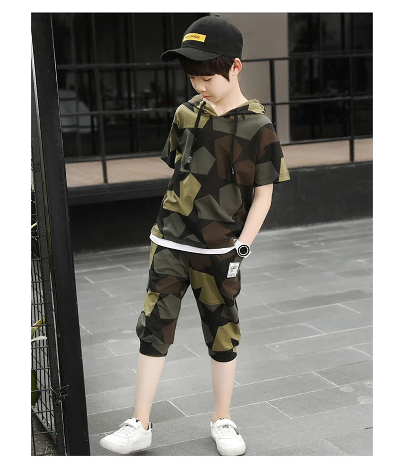 Комплект одежды для мальчиков Новинка лета 2019 комплект модной с короткими