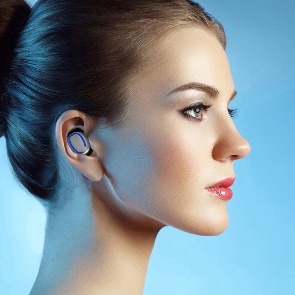 Наушники Bluetooth 5.0 Xi11 портативные TWS беспроводные внутриканальные с 3D стереозвуком, микрофоном, спортивными наушниками с функцией громкой связи и автоматическим сопряжением.