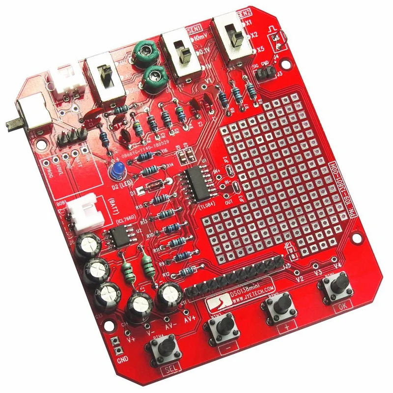 Dso138 13805K мини цифровой осциллограф Diy Kit Smd части предварительно припаянный