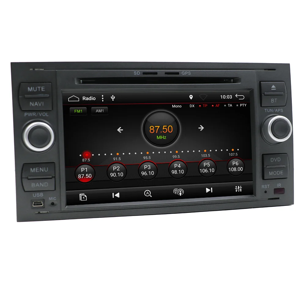 Eunavi 2 Din Android 8 1 2G Оперативная память автомобильный DVD плеер с gps навигатором стерео