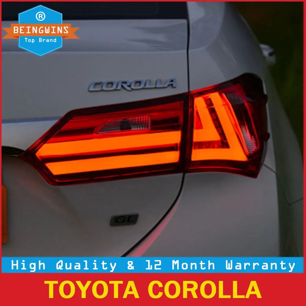 

BEINGWINS Car styling for Toyota Corolla taillight 2014 2015 2016 2017 LED Taillight Rear Lamp Parking Brake Turn Signal Lights