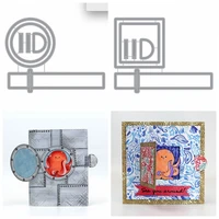 square circle pull pop up frame metal cutting dies stencils for diy scrapbooking album decorative embossing card crafts die cut