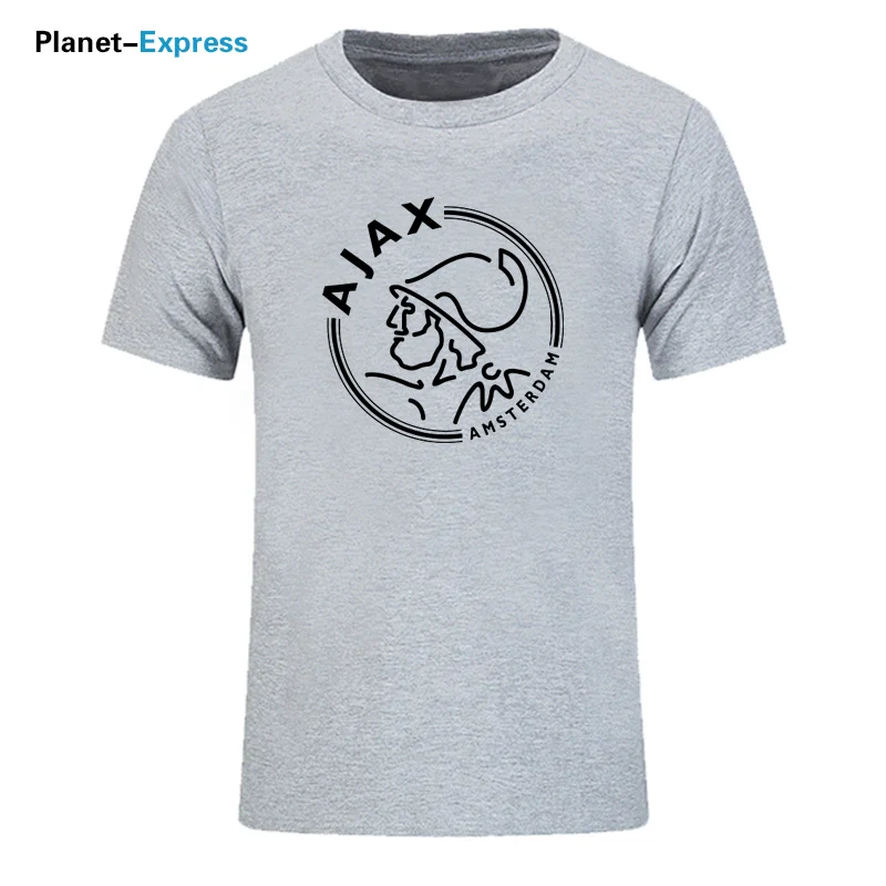 Модные футболки ajax, забавные мужские футболки, футболки с коротким рукавом, роскошные летние хлопковые футболки размера плюс, хип-хоп топы, футболки - Цвет: 21