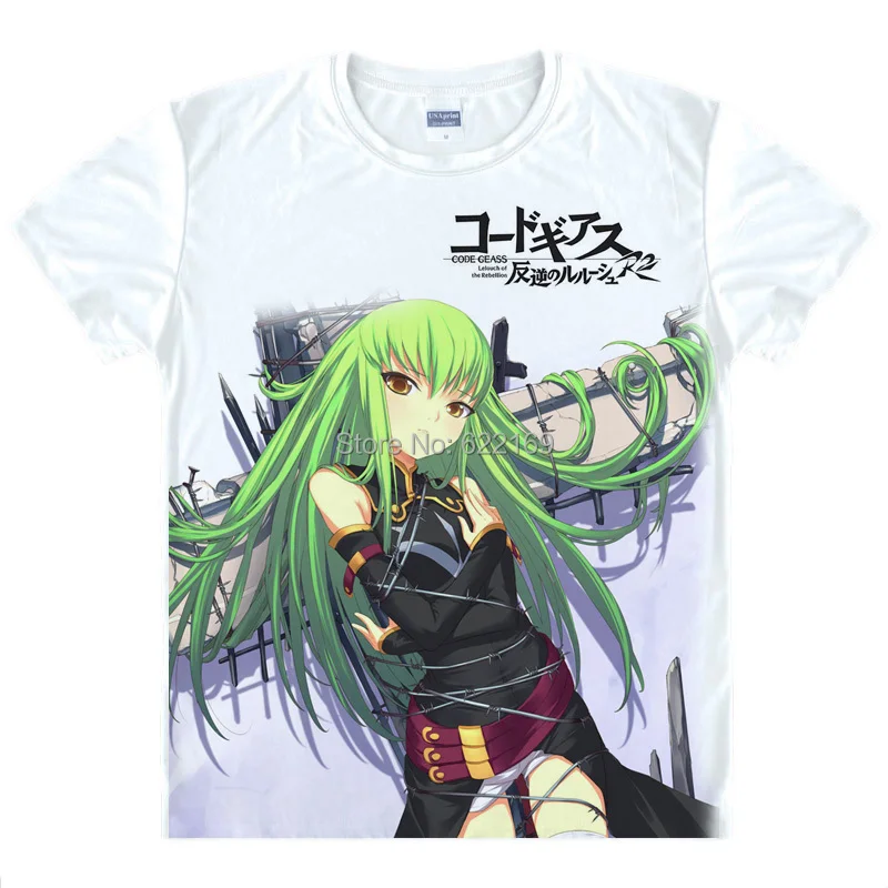 Code Geass Lelouch of the Rebellion футболка аниме японский известных анимации Новинка лето