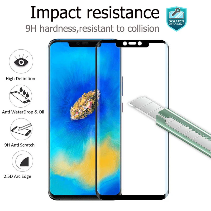 3D полное покрытие Защитное стекло для huawei mate 20 lite pro защита экрана закаленное стекло mate20 Hauwei Huavei матовая пленка