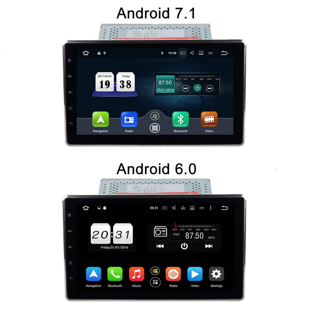 SINOSMART универсальная модель 2 DIN 10,1 ''4/8 ядерный процессор Android 8,1/8,0 2G/4G ram автомобильный DVD gps навигационный плеер Canbus опционально