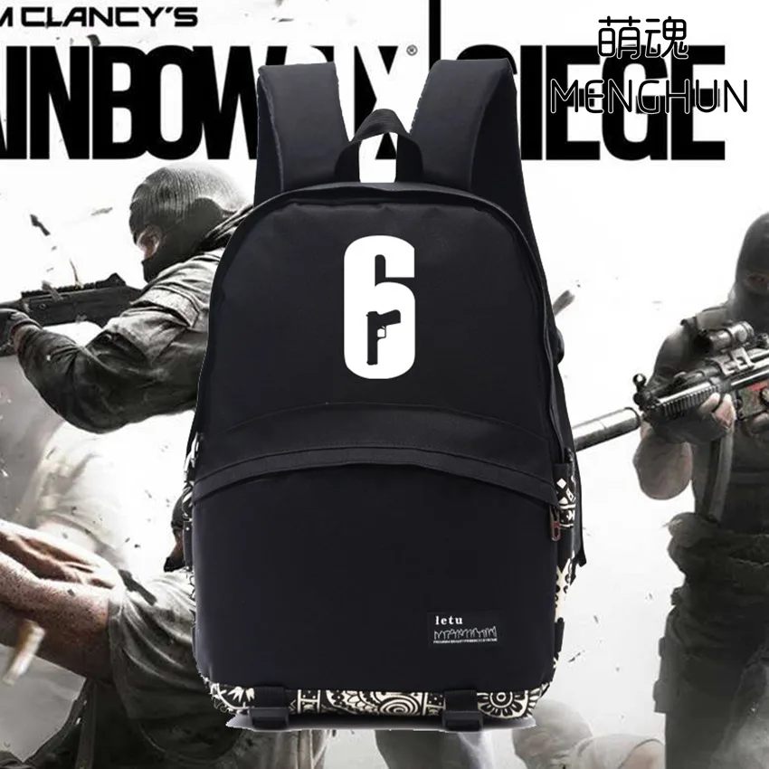 Рюкзак Rainbow 6/Rainbow six для игры rainbow подарок фанатов мужские нейлоновые рюкзаки
