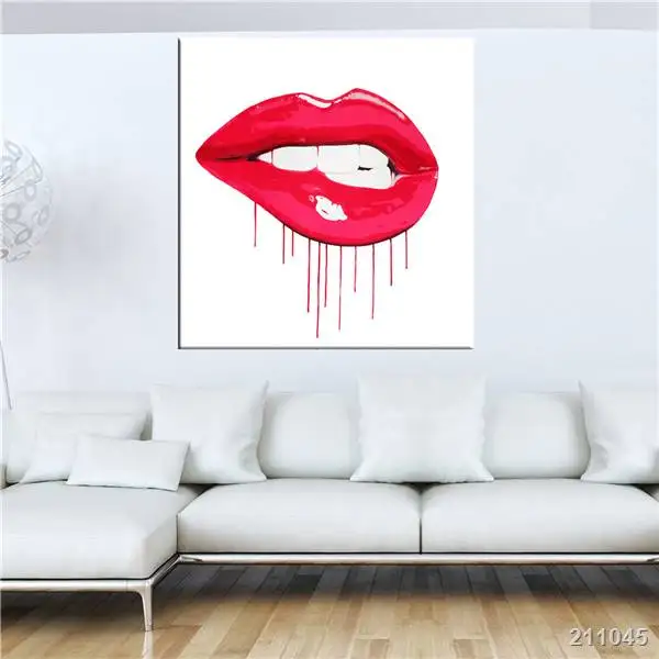 Картина на холсте с изображением сексуальных губ|gift basket decoration|gift decordecorative gift tins |