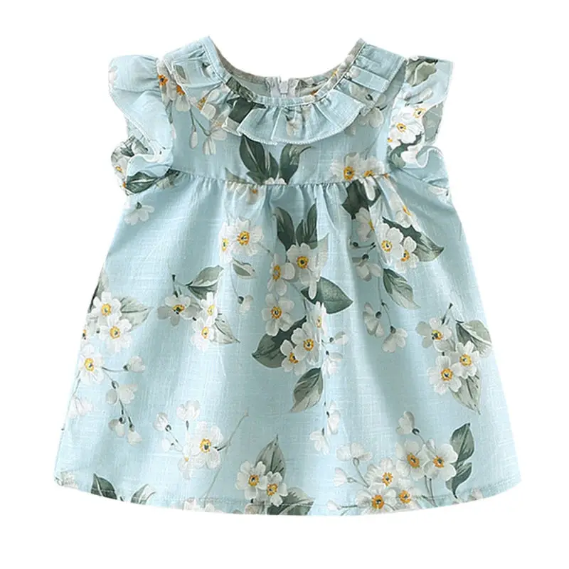 Небесно-голубой Roupa infantil Весенняя Детская одежда Одежда для девочек летние кружевные платья детская одежда для девочек - Цвет: Небесно-голубой