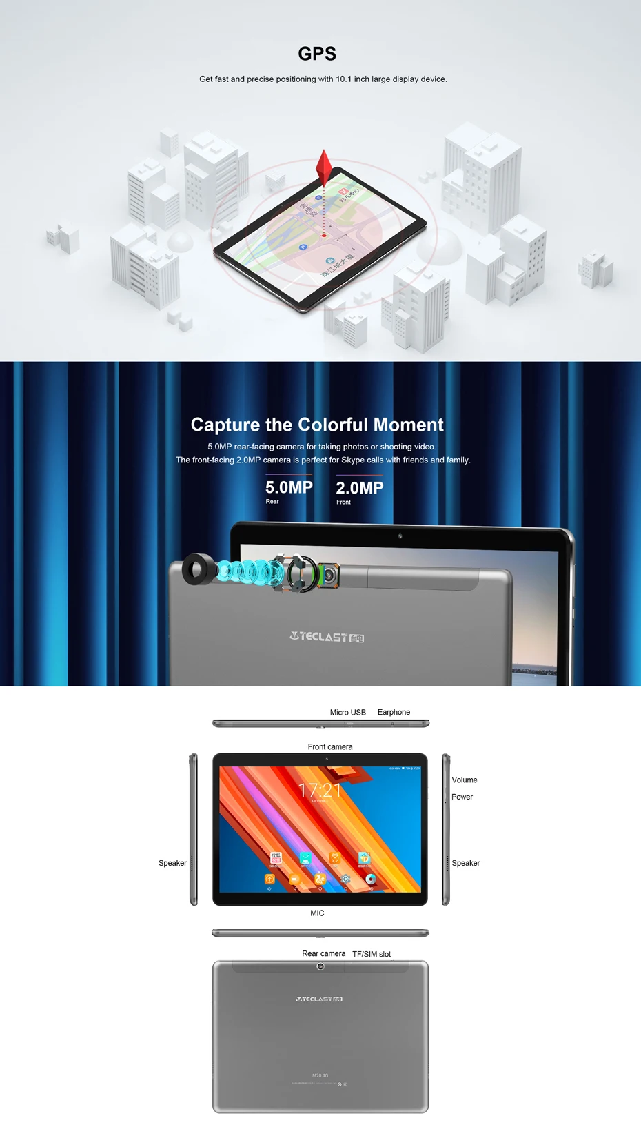 10,1 дюймовый Dual-4G телефонный звонок планшет ПК Teclast M20 4G MT6797D X23 Deca Core 4 Гб ram 128 ГБ Android 8,0 1920*1200 экран двойной WiFi