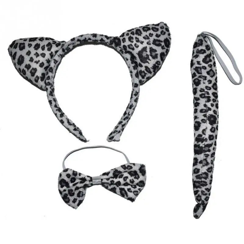3 шт./компл. животное кошка стиль хвост галстук бабочка нарядное платье уши