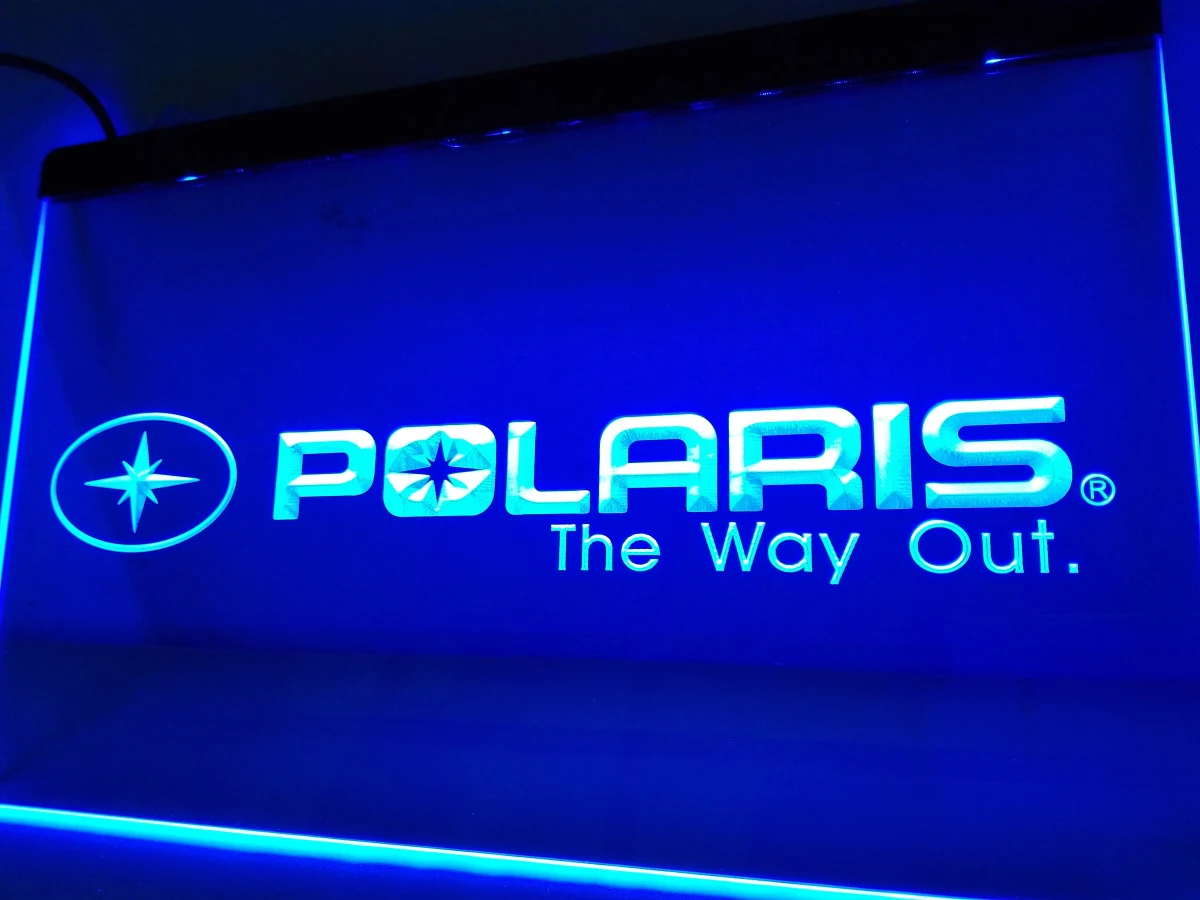 

LG142b-распродажа логотипа снегохода Polaris, новый неоновый светодиодный неоновый Световой знак
