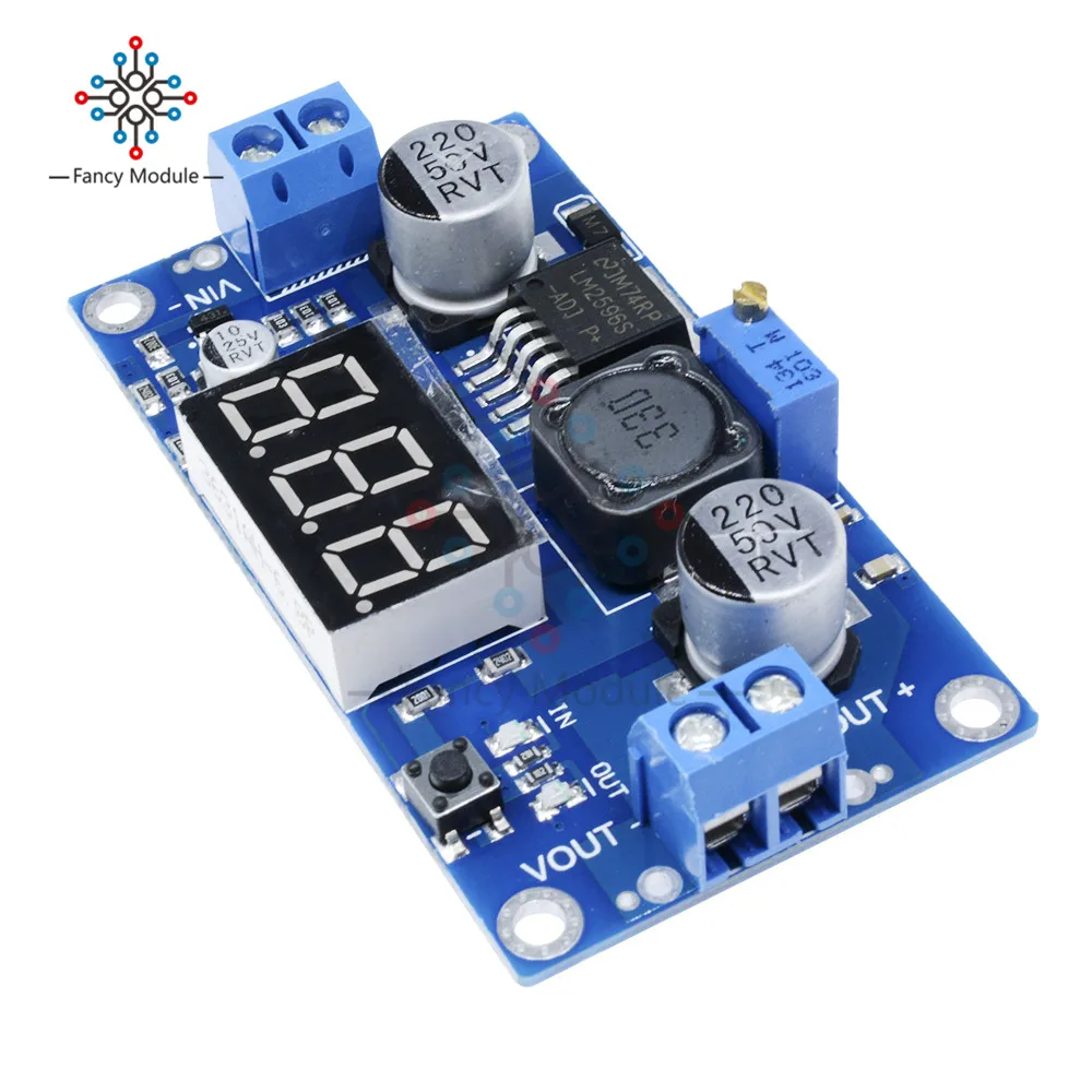 СВЕТОДИОДНЫЙ цифровой дисплей LM2596 LM2596S вольтметр Регулируемый понижающий модуль