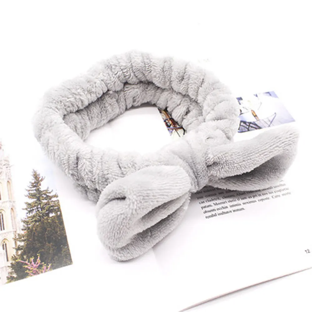12 Коралловый флис Hairbow крест повязка для мытья лица макияж леди банная маска плотная повязка на голову эластичные мягкие аксессуары для волос в виде тюрбана - Цвет: 12