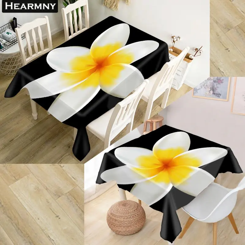 Скатерть HEARMNY Plumeria с цветами 3D ткань Оксфорд квадратная/прямоугольная