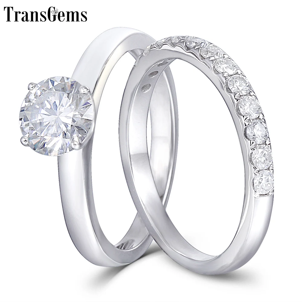 Женское кольцо с муассанитом 14 к 6 5 мм|Кольца| |