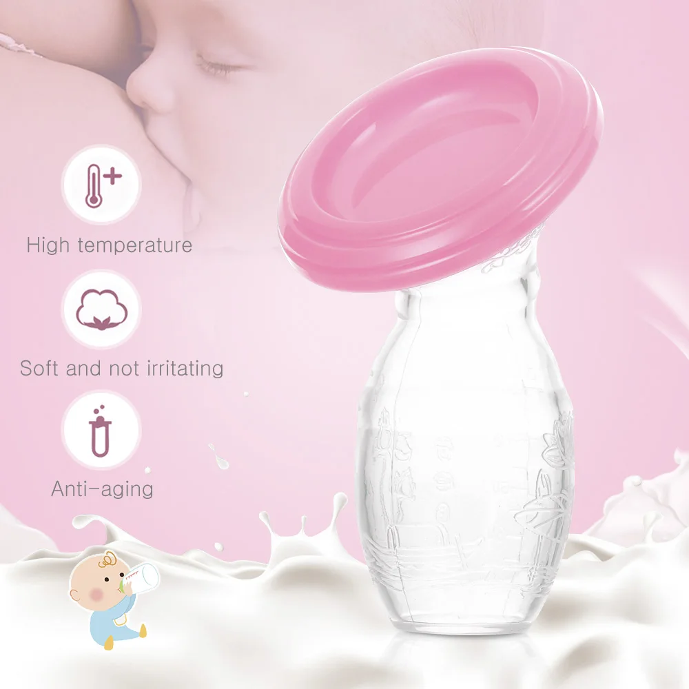 Pink Молокоотсос детские соски ручной всасывающий молокоотсос молокоотсосы бутылочка для молока послеродовые принадлежности аксессуары - Цвет: Pink