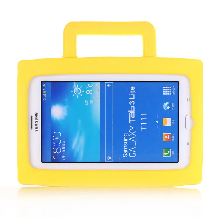 Детский безопасный противоударный чехол для планшета с ручкой EVA для samsung Galaxy Tab 3 Lite 4 T230 T231 T110 P3200 T210 7,0, стильный портфель