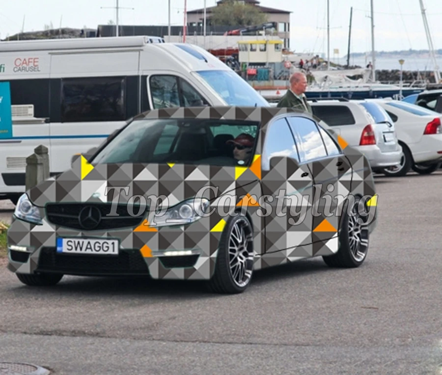 Высокое качество камуфляжная виниловая пленка для автомобиля наклейки