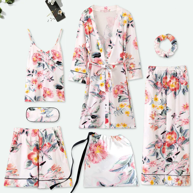 Пижама женская мягкая из хлопка 7 шт.|Комплекты пижам| |