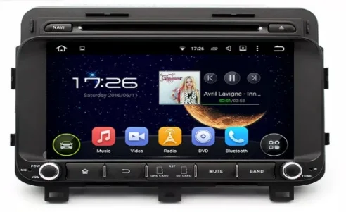 4 ядра 1024*600 Android 5.1 автомобильный DVD GPS навигации игрока стерео для KIA K5/Optima 2014 Радио