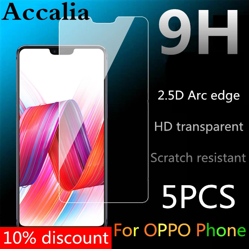 5 шт. полное закаленное стекло для Oppo R17 RPO R15 Защита экрана OPPO A1 A3 A5 Стекло