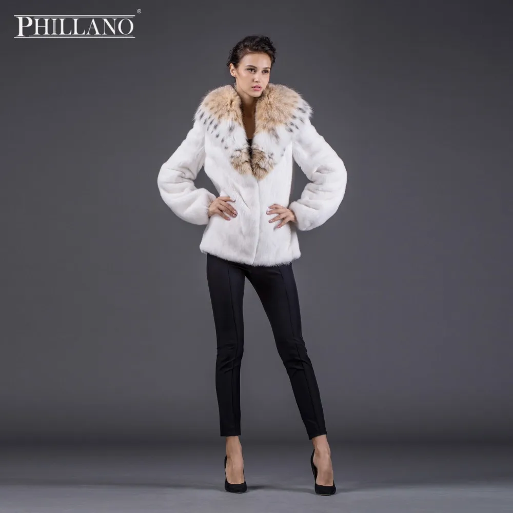 Продажа 2016 PHILLANO Шубы Из Натурального Меха Норки Скандинавия Дания Премиум