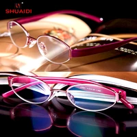 photochromic reading glasses semi rim tr anti fatigue coated lenses pink spectacles 1 to 4 progressive or polarized lens