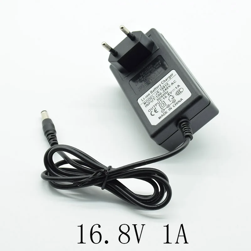 16.8V 1A Адаптер постоянного тока 8,4 V 12,6 V 2A 16,8 V 2A 21V 1A источник питания зарядное устройство ЕС вилка 5,5 мм* 2,5 мм(2,1 мм) 100-240V 18650 литий-ионный аккумулятор - Цвет: 16.8V 1A