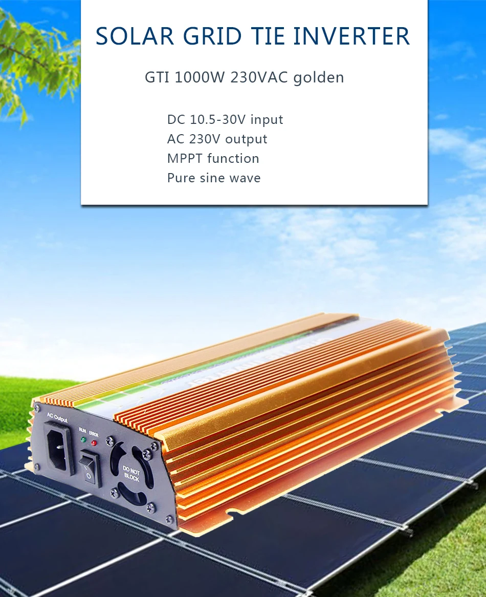MAYLAR@ 10,5-30VDC 1000 Вт Солнечный Grid-Tie инвертор с MPPT PV на сетке инвертор, выход 90-260V.50hz/60hz