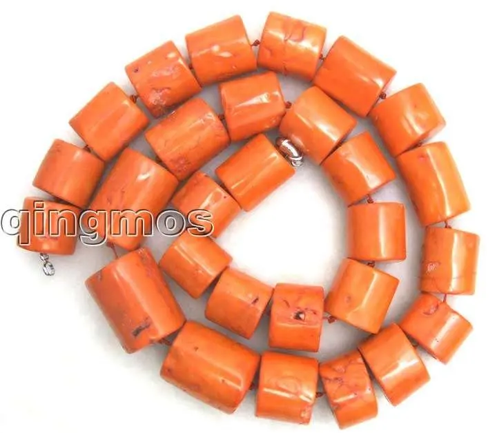 

Big 15-25mm GENUINE NATURAL Graduate Thick Slice Pink Coral Long 35" Necklace-nec5595 Wholesale/retail Free ship