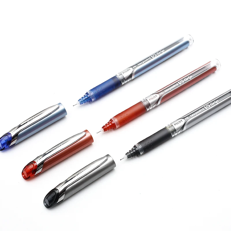 Pilot Hi-Tecpoint Grip BXGPN-V5 0,5 мм сверхтонкая Ручка-роллер гелевая ручка специальная ручка Япония черный/синий/красный цвет