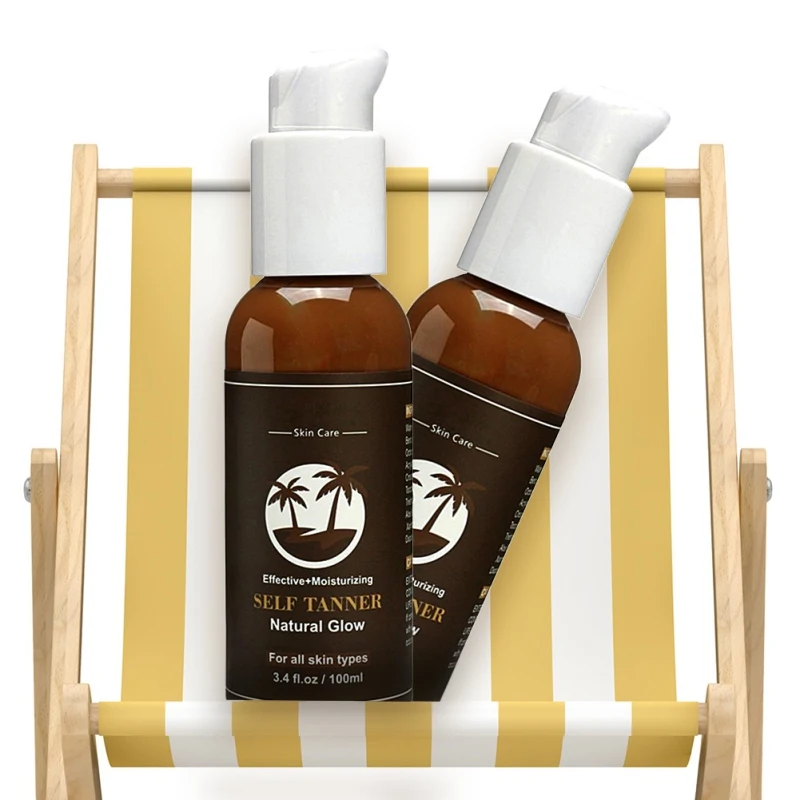 Летний лосьон для загара с органическими ингредиентами тела без солнца и лучший