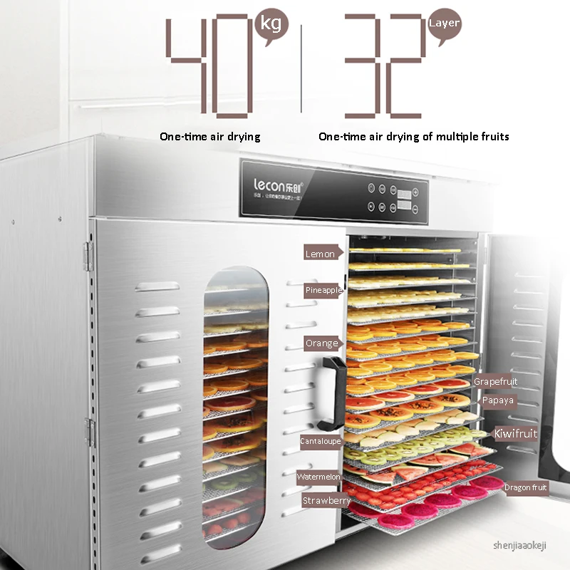 Устройство для сушки фруктов и овощей 32 слоя 220 В|Кухонные комбайны| |