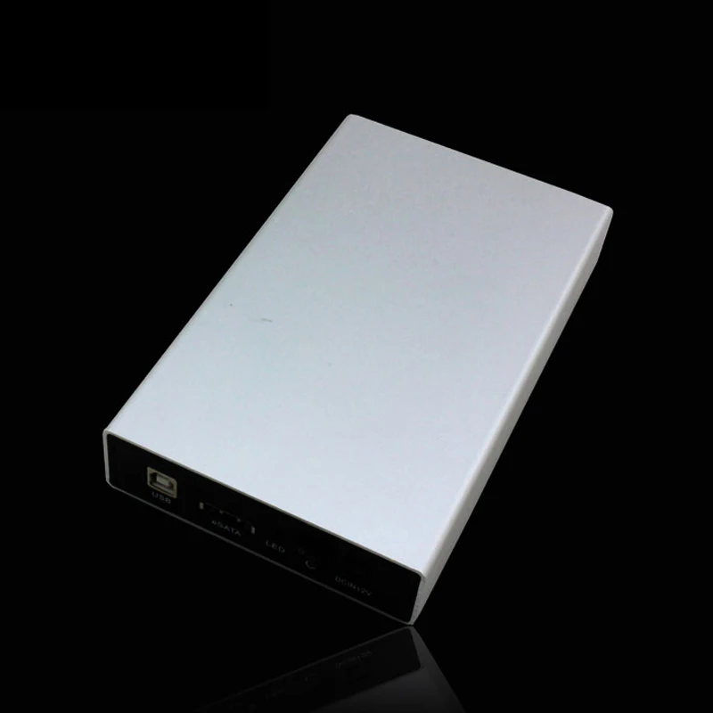Мобильный жесткий коробки для дисков 3,5 дюймов sata usb 2,0 чехол для жесткого диска с esata портом Алюминиевый металлический корпус зарядное устройство для hdd корпус caddy