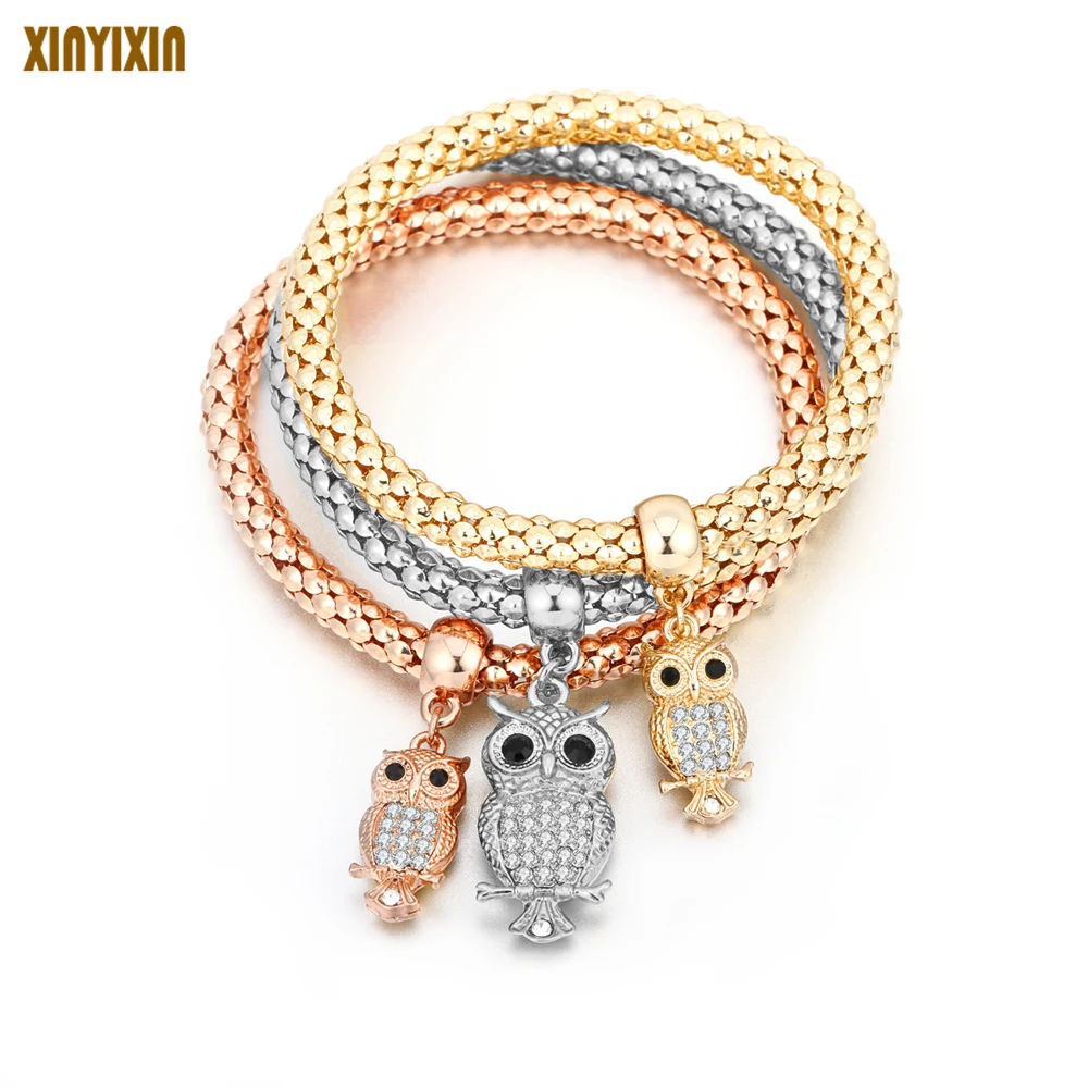 2018 Новинка модный стиль 3 шт. триколор сплав комплект упругого кукурузный цепи