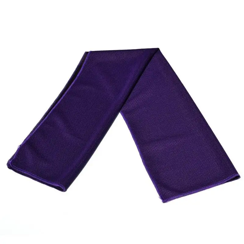 dark purple Ультралегкое полотенце для тренажерного зала и йоги, быстросохнущее полотенце для пляжа, плавания, бега, бега, холодное ощущение, охлаждающее пот - Цвет: dark purple