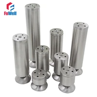 4pcs stainless steel furniture leg adjustable cabinet foot 60mm 200mm height table bed sofa level feet adjustable cabinet legs
