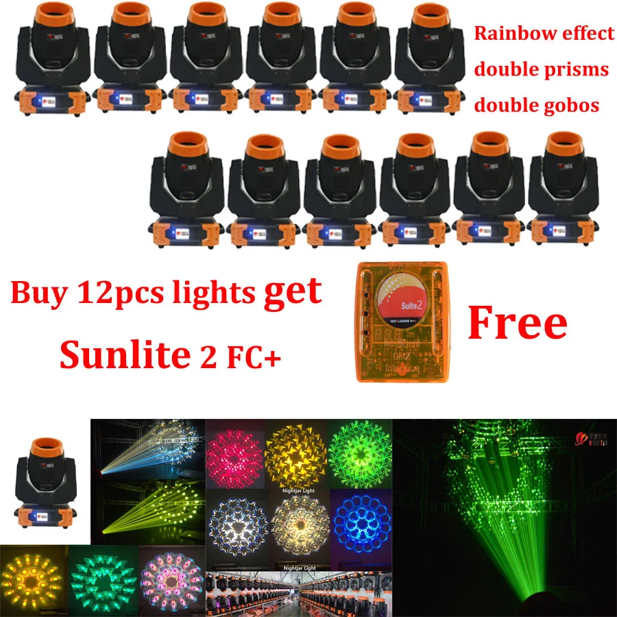 Raibow Effect 7R Sharpy 3в1 230 Вт движущаяся голова луч света с 7 шт. вращающиеся стеклянные