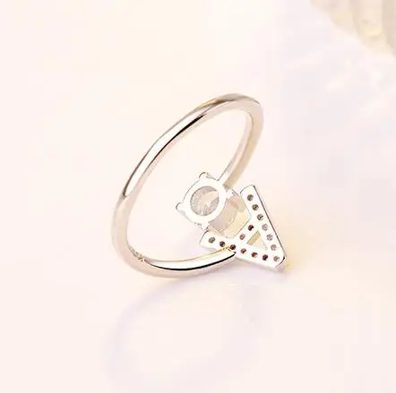 Модные кольца Everoyal с кристаллами и буквами ABC для женщин ювелирные изделия