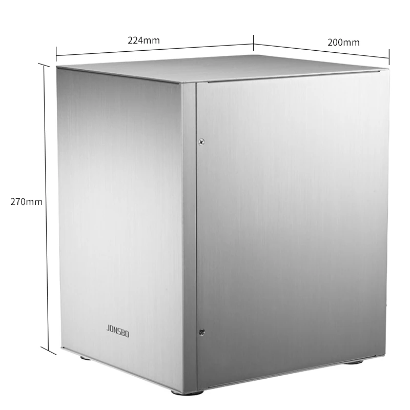 Серебристый алюминиевый чехол Jonsbo C2 для компьютера Mini ITX MATX Micro Atx USB3.0 игровой