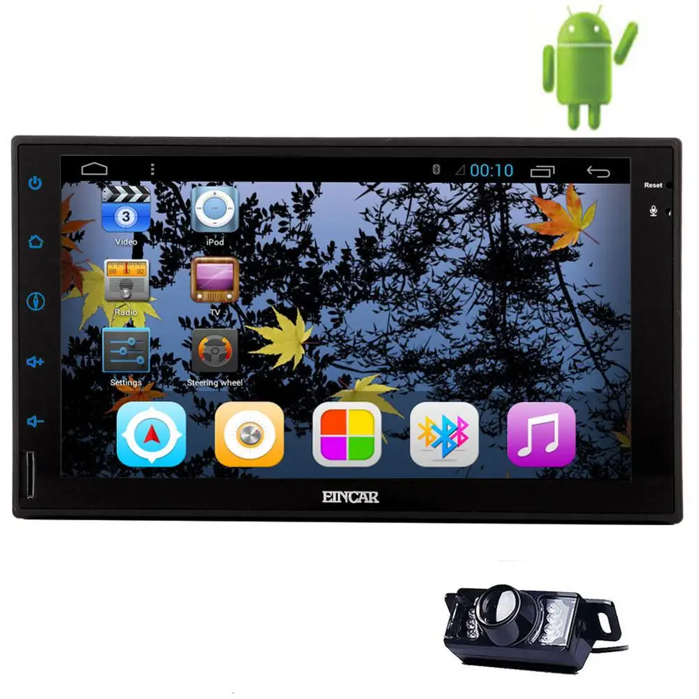 Камера + Android 5 1 четырехъядерный автомобильный радиоприемник стерео головное