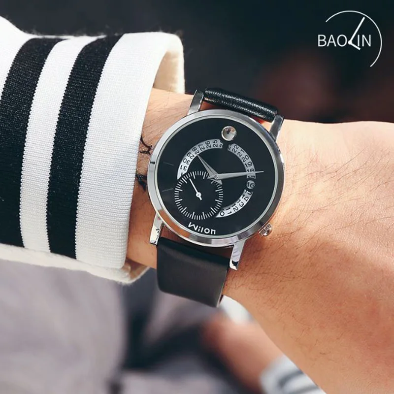 

Men's Watches For Men Wilon Top Brand Luxury Male Business Date Clock Relogio Masculino 2018 Saat Reloj